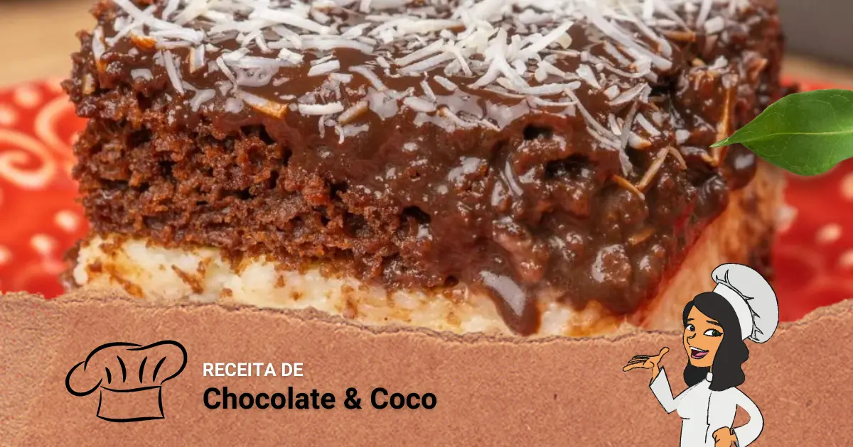 Receita de Bolo de Chocolate Com Coco