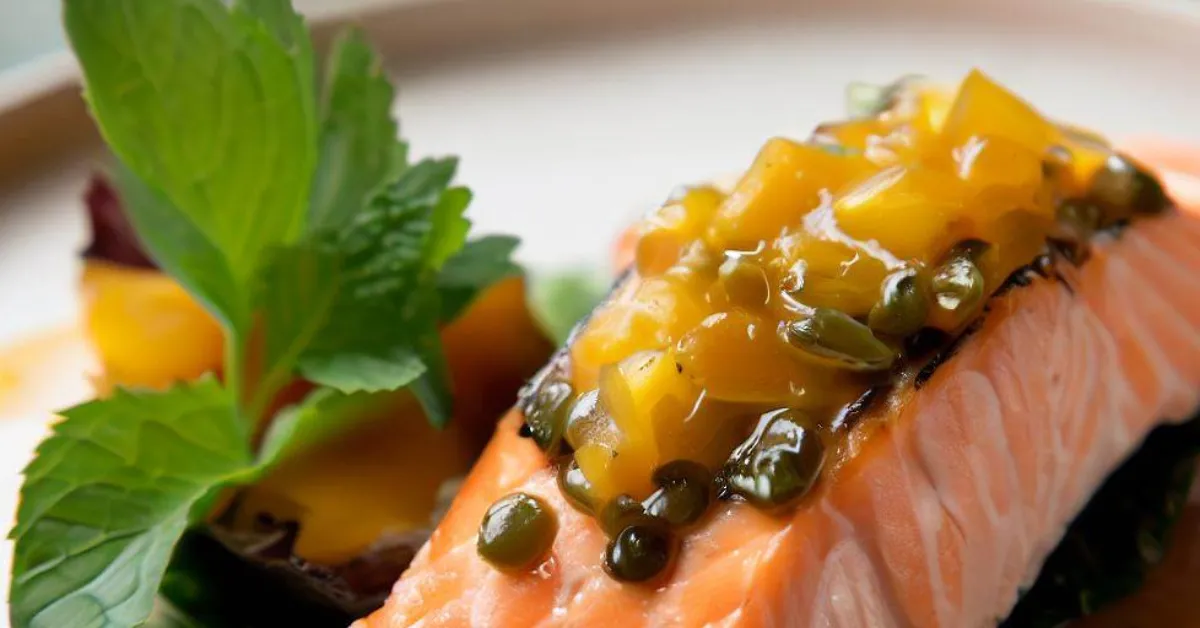 Receita de Salmão com molho de maracujá