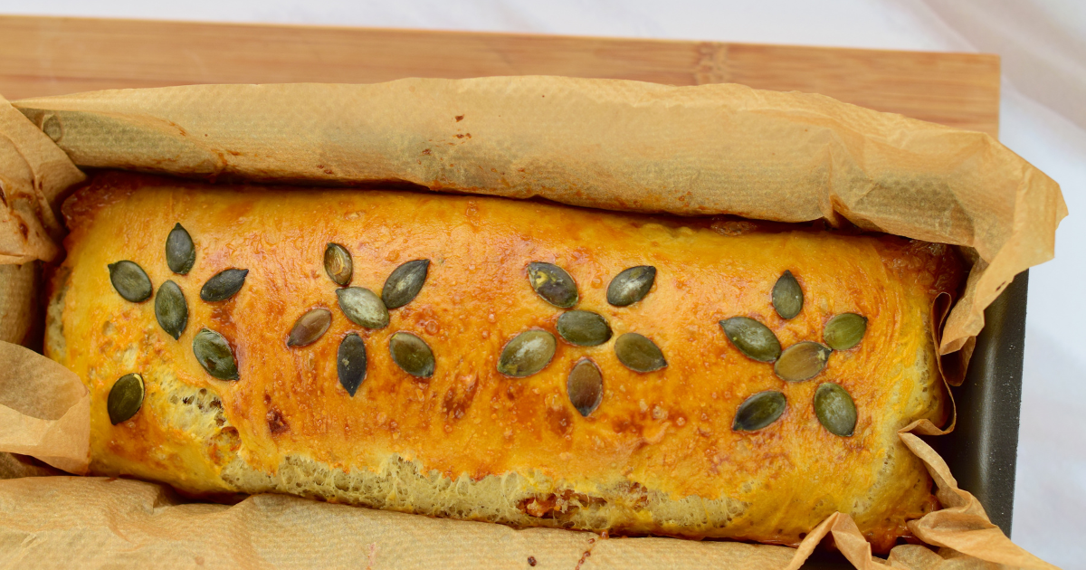 Receita de Pão Caseiro de Abóbora