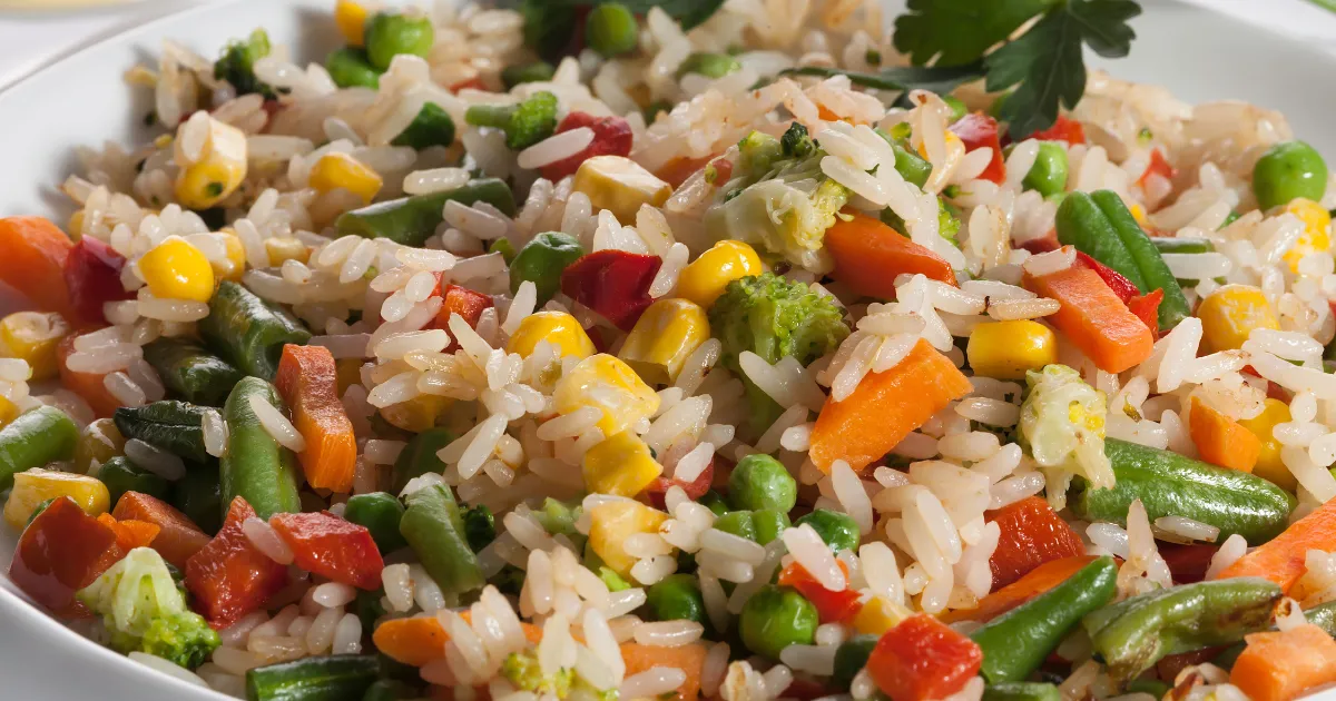 Receita de Arroz Natalino sem uva-passa