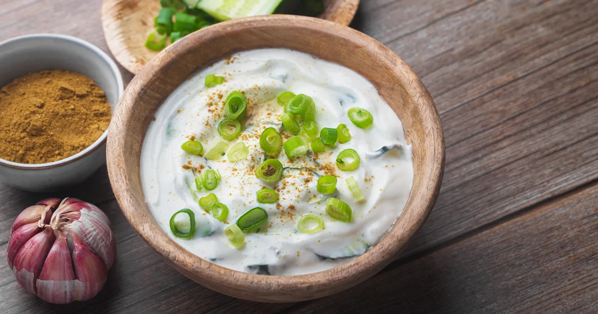 Receita de Molho de Iogurte com Hortelã