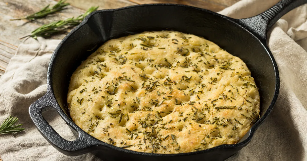 Receita de Pão Caseiro de Frigideira
