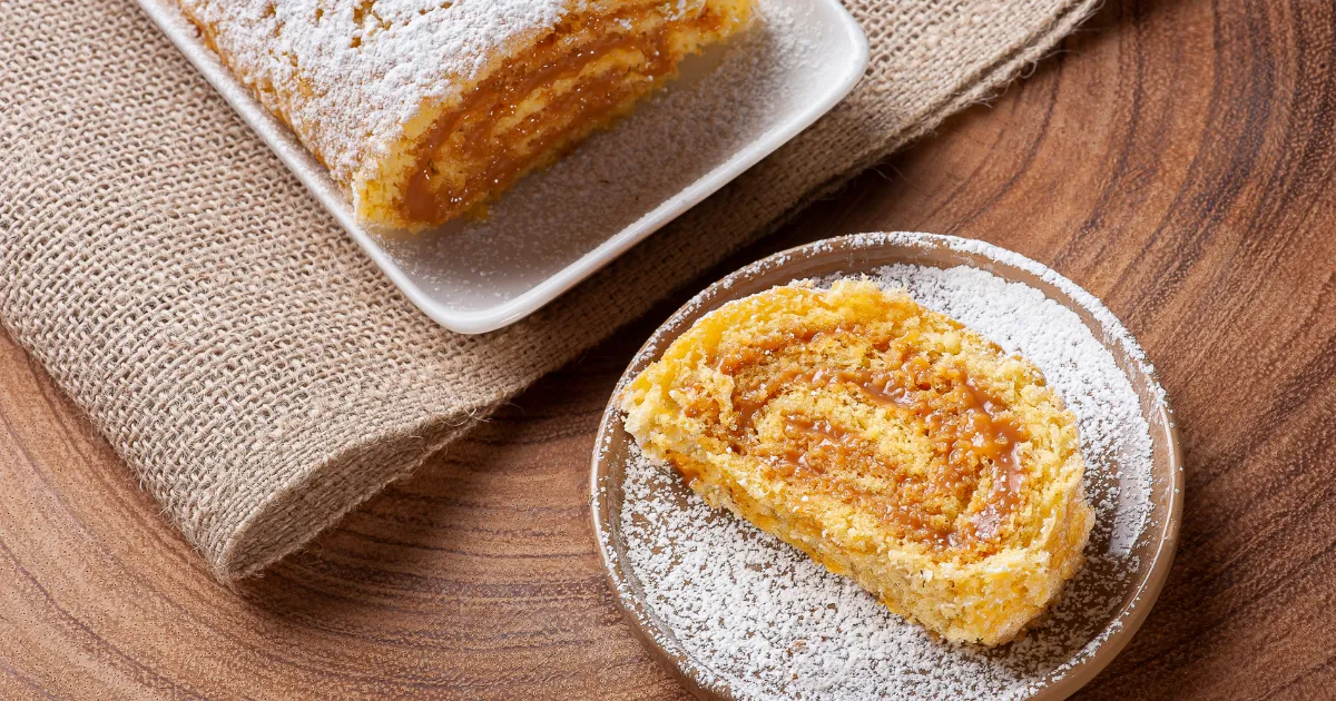 Receita de Rocambole de Doce de leite