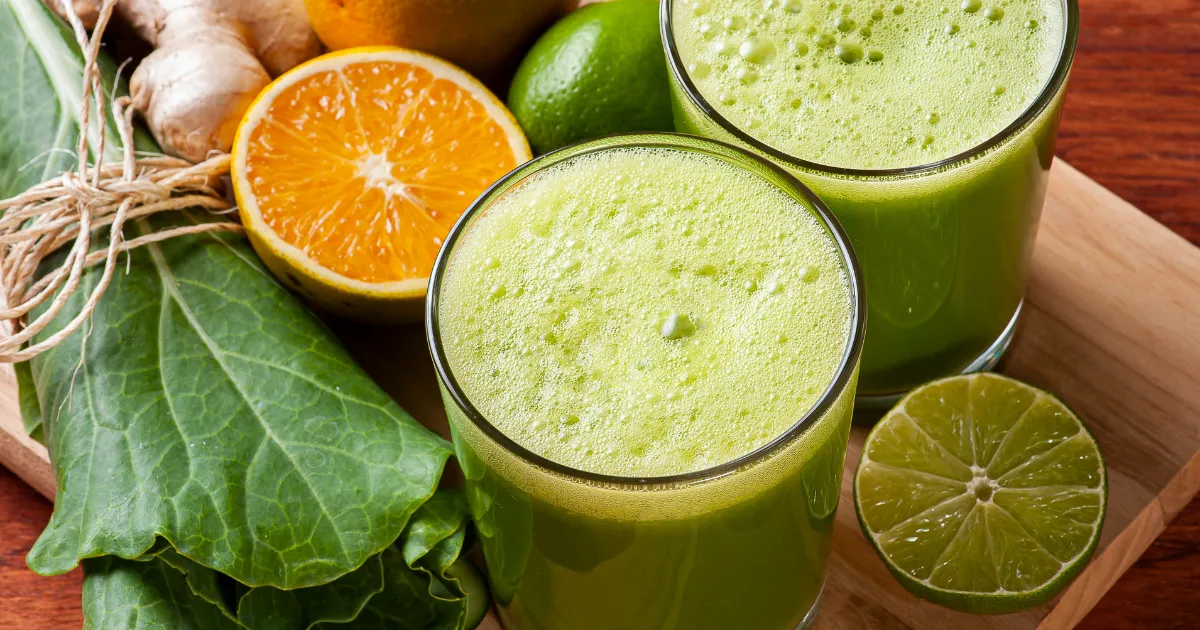 Receita de Suco Detox de Couve com Abacaxi