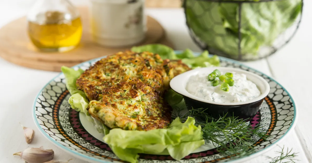 Bolinho de abobrinha vegano
