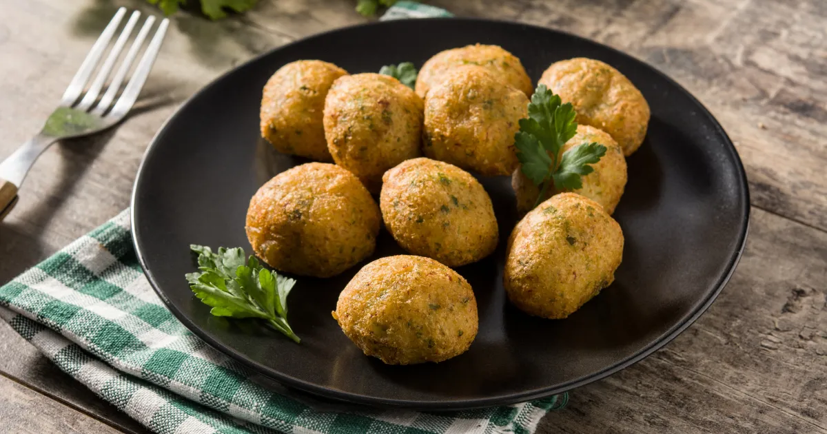 Bolinho de soja em grãos