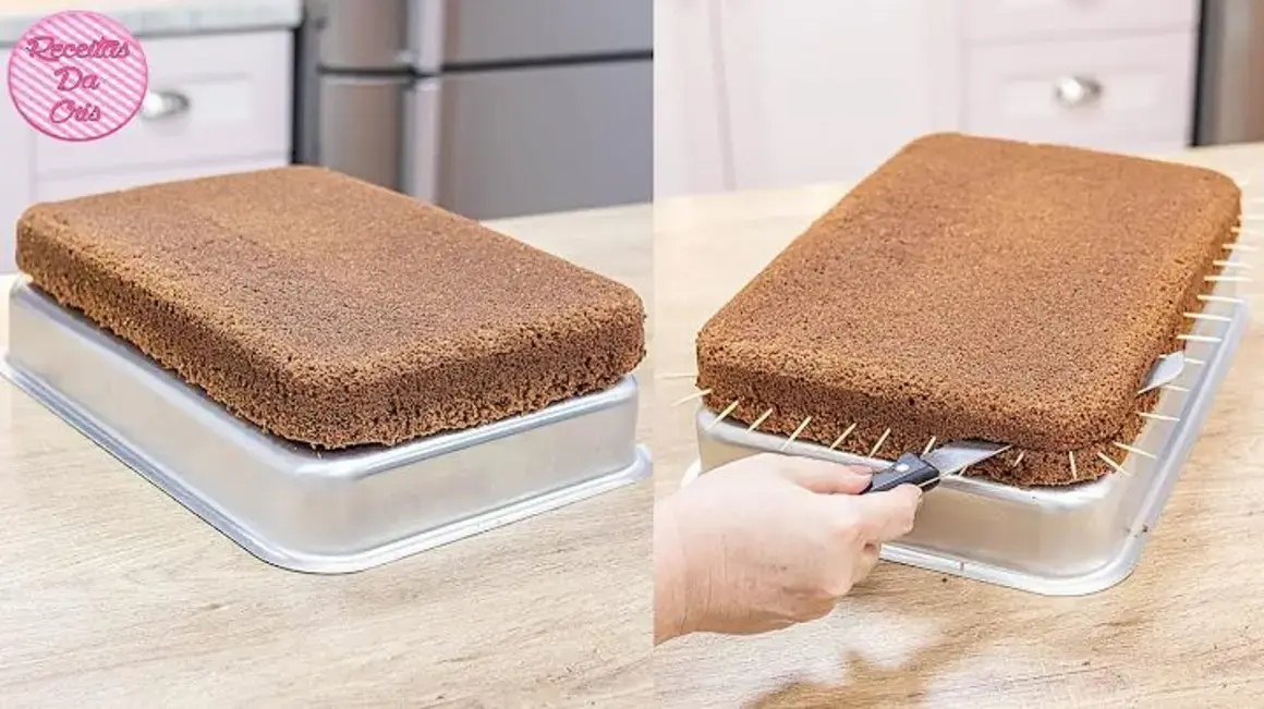 Receita de Bolo Pão de Ló de Chocolate: Aprenda o passo a passo e como cortar